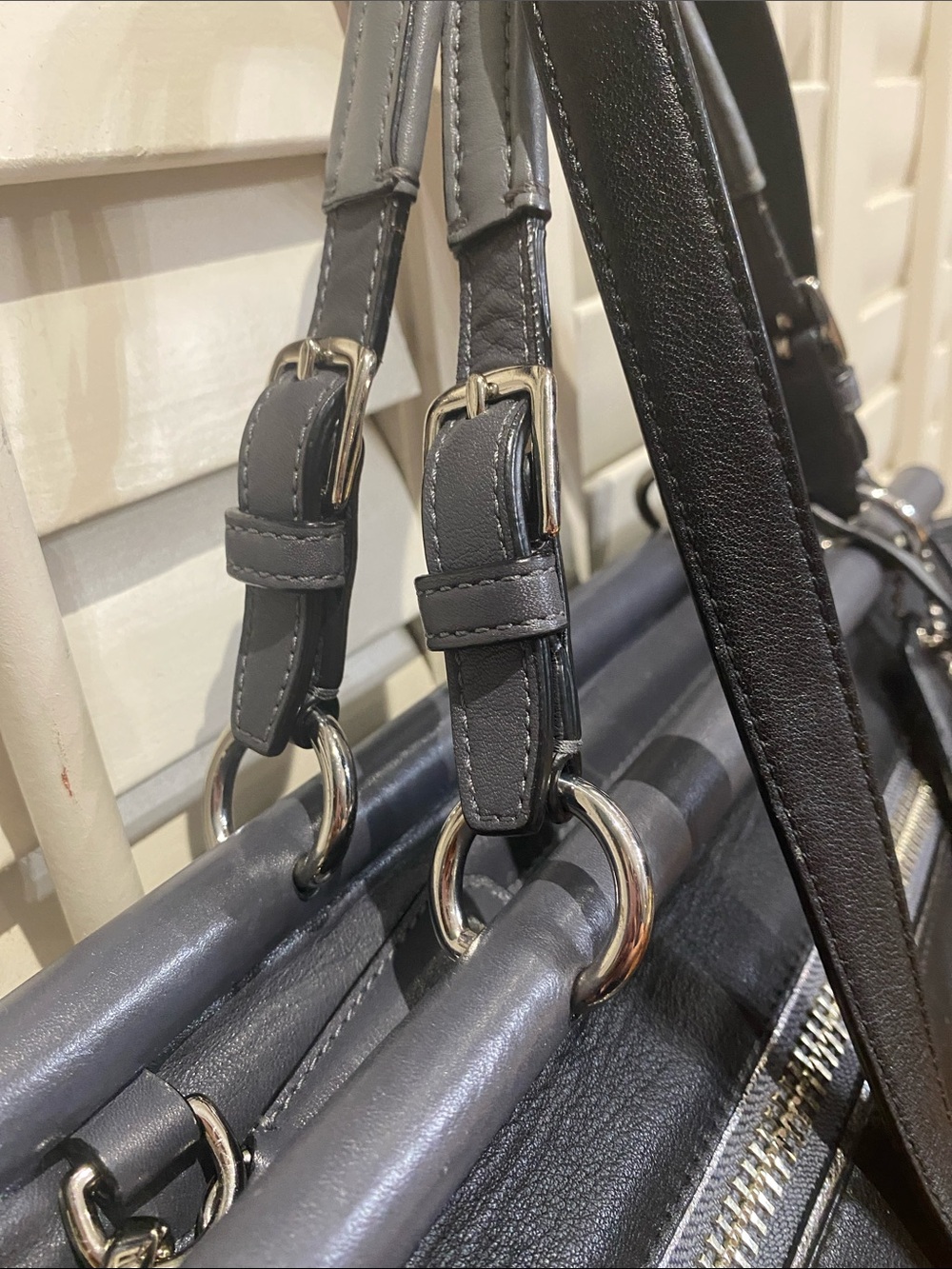 Y2K Coach Pinnacle Dowel Leather Satchel with Python detail - Picture 15 of 17